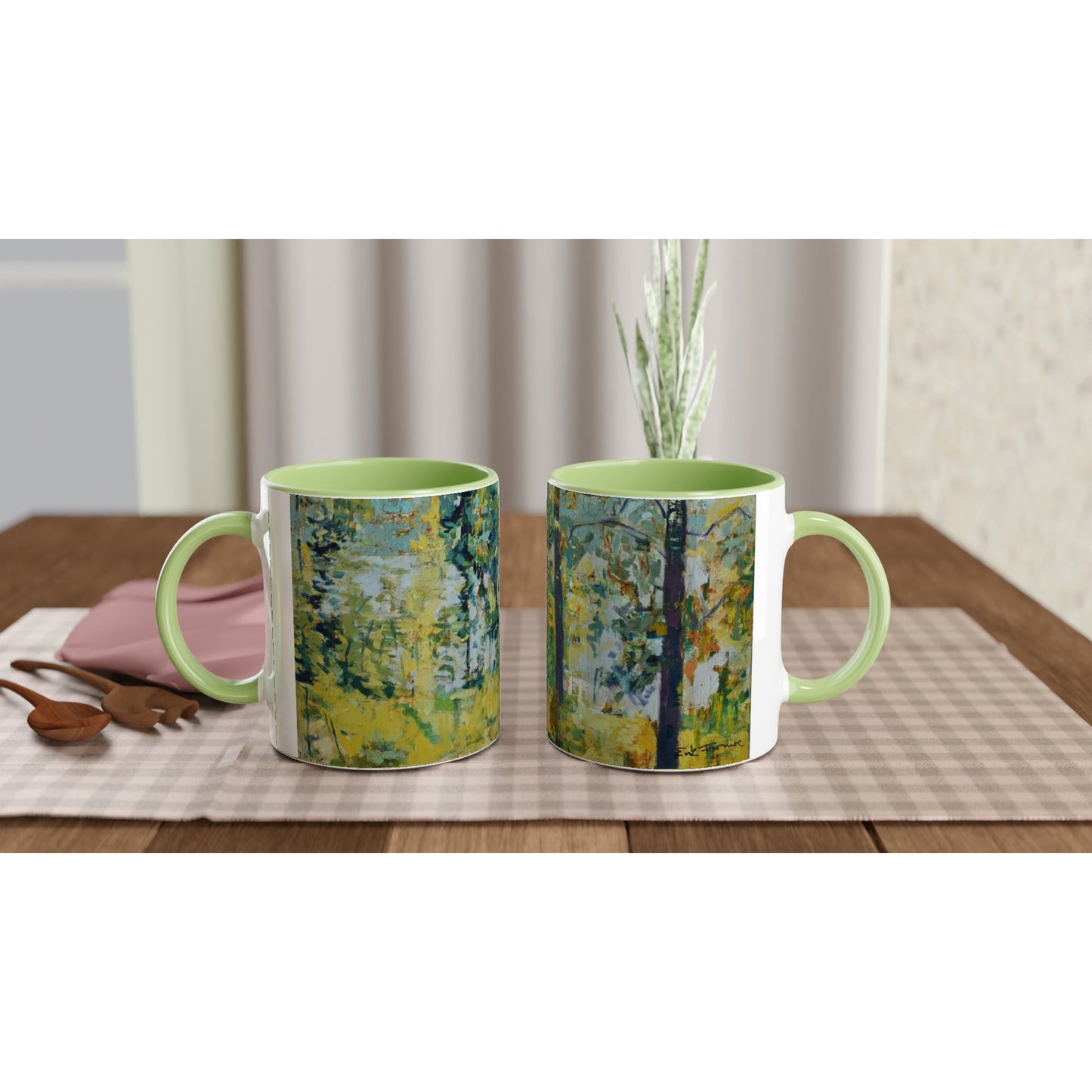 "Backlight" Accented Mugs