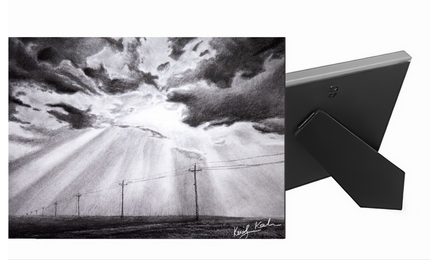 "Fronts - 6 of 12" Tabletop Canvas (Midnight Black Finish)