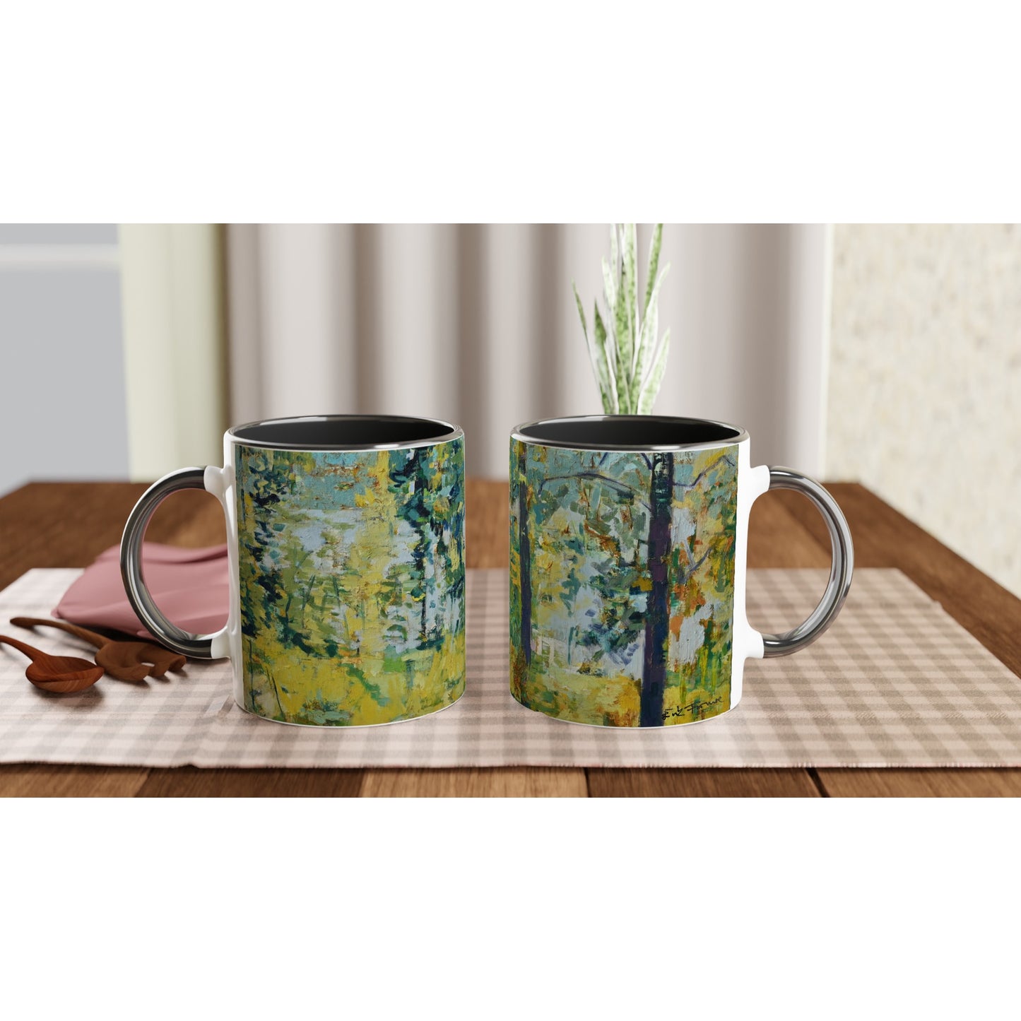 "Backlight" Accented Mugs